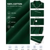 image:imageSWOMOG 100 Cotton Men Pajamas Set Button Down Short Sleeve Sleepwear Loungewear Pjs Set with PocketsGreen