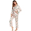image:imageSWOMOG Womens Silk Satin Pajamas Set Long Sleeve Button Down Sleepwear 2 Piece Lounge Set Pj Set XS3XLCactus Pink