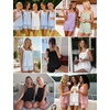 image:imageSWOMOG 2 Piece Ruffle Pjs Women Pajama Sets Cute Loungewear for Women Bridal Nightwear Tank Top and Shorts SXXLBlue