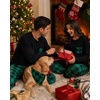 image:imageSWOMOG Adult Christmas Pajamas Buffalo Plaid Pajama Pants with Pockets Long Sleeve Tops for Couples amp FamilyBlack  Green Plaid
