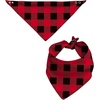 image:imageSWOMOG Adult Christmas Pajamas Buffalo Plaid Pajama Pants with Pockets Long Sleeve Tops for Couples amp FamilyBlack  Red Plaid