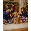 image:imageSWOMOG Adult Christmas Pajamas Buffalo Plaid Pajama Pants with Pockets Long Sleeve Tops for Couples amp FamilyNavy Blue