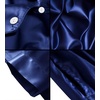 image:imageSWOMOG Couple Satin Matching Pajamas Sets Women amp Men Short Sleeve Sleepwear Silk Button Down Nightwear 2 Pieces LoungewearDark Navy Blue