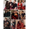 image:imageSWOMOG Couples Christmas Matching Pajamas Set Women amp Men Long Sleeve Sleepwear Hooded Top Plaid Pants Pjs with PocketsDeep Grey