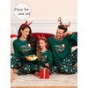 image:imageSWOMOG Family Matching Christmas Pajamas Set Holiday Sleepwear Long Sleeves Pjs for WomenCozy Xmas Pajamas Green Santa Claus Medium