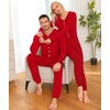 image:imageSWOMOG Matching Family Pajamas Sets Christmas Couple PJs Holiday Onesise Nightwear Household Sleepwear Sets with Pet bibs Red