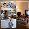 image:imageSWOMOG Mens 100 Cotton Pajama Set 2Pcs Button Down Pjs Set Short Sleeve Sleepwear with Pocket Soft Summer Stripe NightwearGrey Royal Blue Plaid