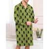image:imageSWOMOG Mens Nightgown Long Sleeve Sleep Shirt Big amp Tall Nightshirt Button Down Pajama Comfy Nightwear MXXXLArmy Green Bigfoot