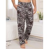 image:imageSWOMOG Mens Pajama Pants Soft Sleepwear Pant Lounge Pj Bottoms with Drawstring amp Button Fly amp PocketsGrey Leopard Print