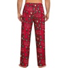 image:imageSWOMOG Mens Pajama Pants Soft Sleepwear Pant Lounge Pj Bottoms with Drawstring amp Button Fly amp PocketsRed Bear