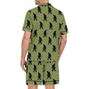 image:imageSWOMOG Mens Pajama Set Short Sleeve 2 PCS Sleepwear Button Down Soft Loungewear Modal Set Pj Set with Pockets S3XLArmy Green Bigfoot