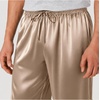 image:imageSWOMOG Mens Satin Silk Pajama Pant Long Pj Bottoms Soft Lounge Sleep Pants with Pockets amp DrawstringOpaue Couche