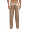 image:imageSWOMOG Mens Satin Silk Pajama Pant Long Pj Bottoms Soft Lounge Sleep Pants with Pockets amp DrawstringOpaue Couche