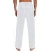 image:imageSWOMOG Mens Satin Silk Pajama Pant Long Pj Bottoms Soft Lounge Sleep Pants with Pockets amp DrawstringWhite