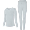 image:imageSWOMOG Women amp Men Thermal Underwear Sets Ultra Soft Long Johns Base Layer Fleece Lined Warm Top amp Bottom for Cold Weather Gray