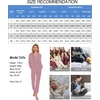 image:imageSWOMOG Womens Pajamas Set Long Sleeve Sleepwear Button Down Nightwear Soft Joggers PJs Sets with Pockets Lounge SetsTaro Purple