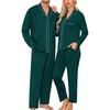 image:imageSWOMOG Matching Family Pajamas Christmas Pjs Long Sleeve Holiday Sleepwear Soft LoungewearGreen