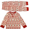 image:imageSWOMOG Family Matching Christmas Pajama Sets UltraSoft PJs Sets Long Sleeve Button Down SleepwearPull Over Flower Deer
