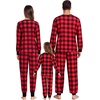 image:imageSWOMOG Family Matching Christmas Pajama Sets UltraSoft PJs Sets Long Sleeve Button Down SleepwearPull Over Red Plaid