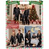image:imageSWOMOG Family Matching Pajamas Set Silk Satin Button Down Sleepwear Long Sleeve Nightwear 2 Pcs Pj Set Women Black Large
