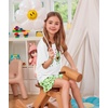 image:imageSWOMOG Girls Pajama Set Short Sleeve Tops amp Ruffled Shorts with Pocket 2 Piece Summer Pajamas for Kids Size 615Love Avocado