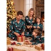 image:imageSWOMOG Matching Family Christmas Pajamas Set Silk Satin Button Down Sleepwear Festival Party Pj SetChristmas Cute Prints