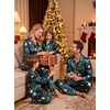 image:imageSWOMOG Matching Family Christmas Pajamas Set Silk Satin Button Down Sleepwear Festival Party Pj SetChristmas Cute Prints