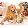 image:imageSWOMOG Matching Family Christmas Pajamas Set Silk Satin Button Down Sleepwear Festival Party Pj SetGold