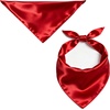 image:imageSWOMOG Matching Family Christmas Pajamas Set Silk Satin Button Down Sleepwear Festival Party Pj SetRed