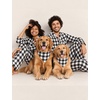 image:imageSWOMOG Matching Family Christmas Pajamas amp Dog BandanaBlack and White Buffalo Plaid