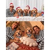 image:imageSWOMOG Matching Family Christmas Pajamas amp Dog BandanaBlack and White Buffalo Plaid