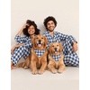 image:imageSWOMOG Matching Family Christmas Pajamas amp Dog BandanaBlue and White Buffalo Plaid