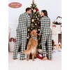 image:imageSWOMOG Matching Family Christmas Pajamas amp Dog BandanaGreen and White Buffalo Plaid