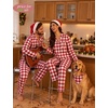 image:imageSWOMOG Matching Family Christmas Pajamas amp Dog BandanaRed and White Buffalo Plaid