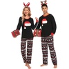 image:imageSWOMOG Matching Family Pajama Set Long Sleeve Christmas Pajama Button Down Holiday Sleepwear SetChristmas Hat
