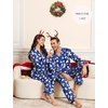image:imageSWOMOG Matching Family Pajamas Set Silky Satin Christmas Pj Set Long Sleeve Button Down Sleepwear 2 Pcs Couple Matching SetChristmas Polar Bear