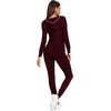 image:imageSWOMOG Womens Pajamas Jumpsuits Zipup Hoodie Union Jumpsuit Romper Long Sleeve Sexy Onesie Bodysuits One Piece SleepwearGrape Purple