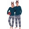 image:imageSWOMOG Family Christmas Matching Pajamas Set Long Sleeve Plaid Pajamas for Women Men Pjs Set Soft 2 PCS LoungewearNavy Blue Snowflakeswith Pockets