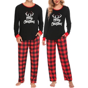 image:imageSWOMOG Matching Family Pajama Set Long Sleeve Christmas Pajama Button Down Holiday Sleepwear SetMerry Christmasplaid