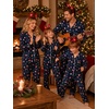 image:imageSWOMOG Christmas Family Matching Pajamas Long Sleeve Button Down Sleepwear Festival Party Holiday Pjs SetsChristmas Hat