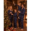 image:imageSWOMOG Christmas Family Matching Pajamas Long Sleeve Button Down Sleepwear Festival Party Holiday Pjs SetsChristmas Hat