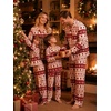 image:imageSWOMOG Christmas Family Matching Pajamas Long Sleeve Button Down Sleepwear Festival Party Holiday Pjs SetsChristmas Tree