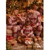 image:imageSWOMOG Christmas Family Matching Pajamas Long Sleeve Button Down Sleepwear Festival Party Holiday Pjs SetsChristmas Tree