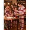 image:imageSWOMOG Christmas Family Matching Pajamas Long Sleeve Button Down Sleepwear Festival Party Holiday Pjs SetsChristmas Tree