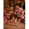 image:imageSWOMOG Christmas Family Matching Pajamas Long Sleeve Button Down Sleepwear Festival Party Holiday Pjs SetsChristmas Tree