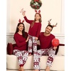 image:imageSWOMOG Family Christmas Matching Pajamas Sets Long Sleeve Pjs Holiday Sleepwear Women Men Soft Loungewear SetCandy Cane Christmas Tree