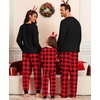 image:imageSWOMOG Family Christmas Matching Pajamas Sets Long Sleeve Pjs Holiday Sleepwear Women Men Soft Loungewear SetChristmas Berry Plaid