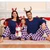 image:imageSWOMOG Family Christmas Matching Pajamas Sets Long Sleeve Pjs Holiday Sleepwear Women Men Soft Loungewear SetWinter Night Plaid