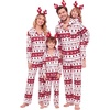 image:imageSWOMOG Christmas Family Matching Pajamas Long Sleeve Button Down Sleepwear Festival Party Holiday Pjs SetsChristmas Tree