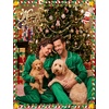 image:imageSWOMOG Family Matching Pajamas Set Silk Satin Long Sleeve Sleepwear Button Down Loungewear 2 Pcs Pj SetEmerald Green